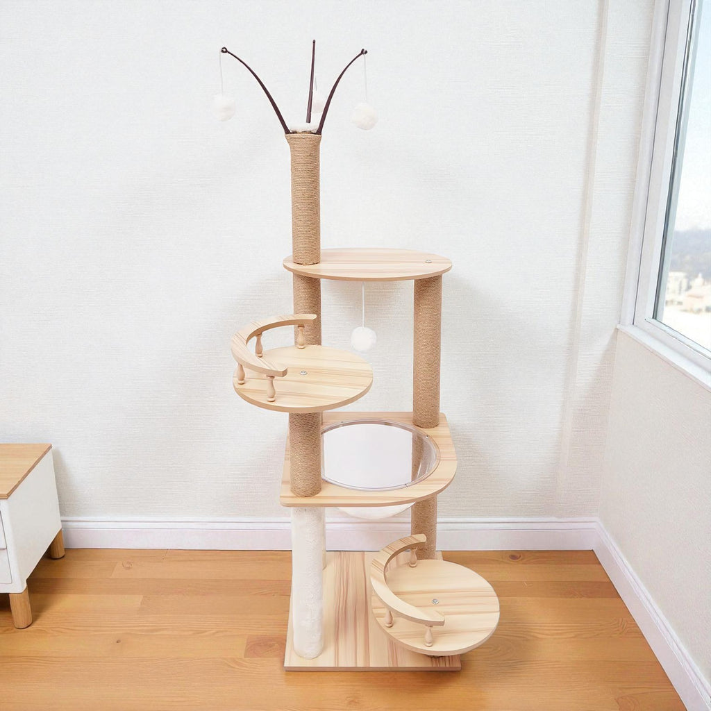 Arbre à chat avec jeux interactifs