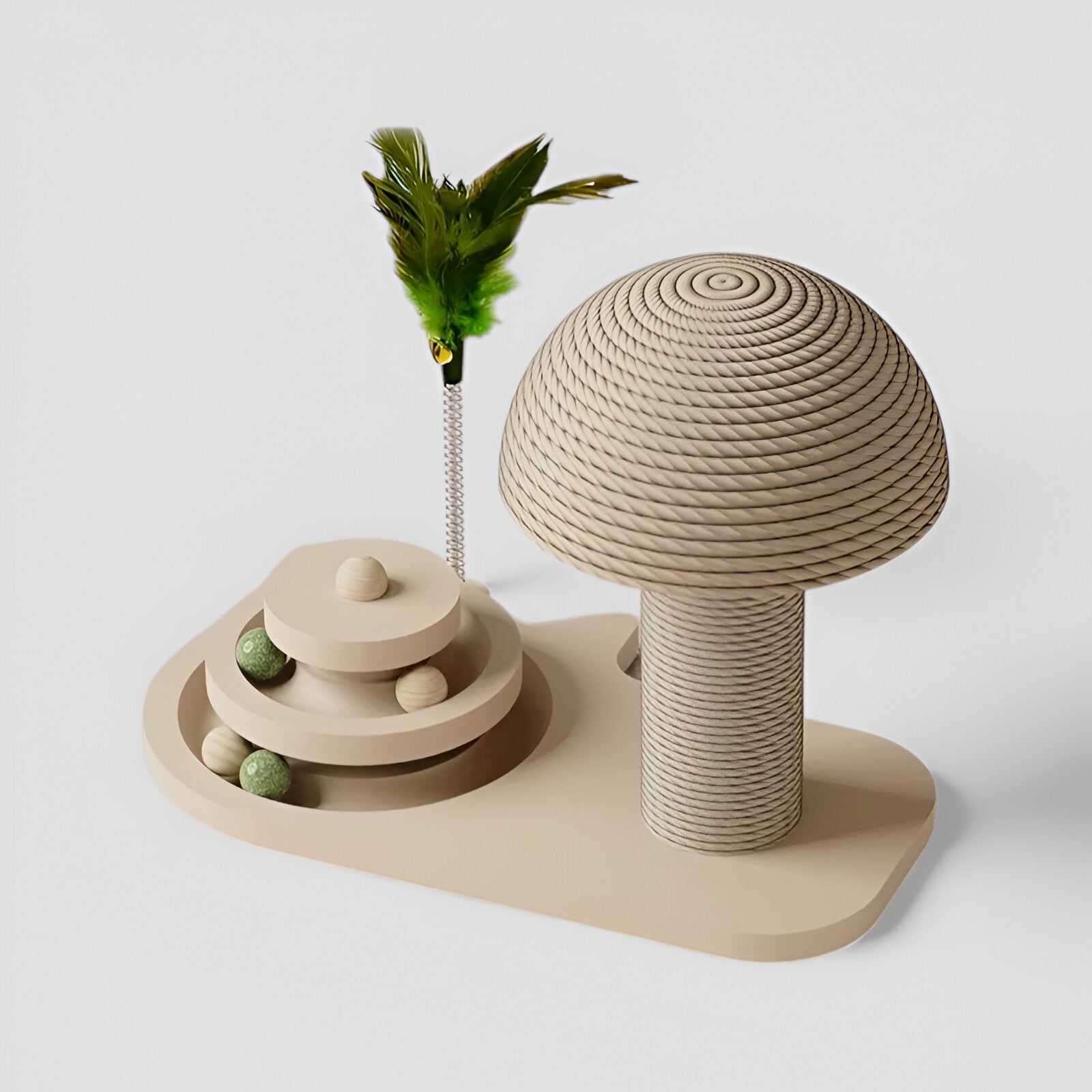 Griffoir champignon avec jouets