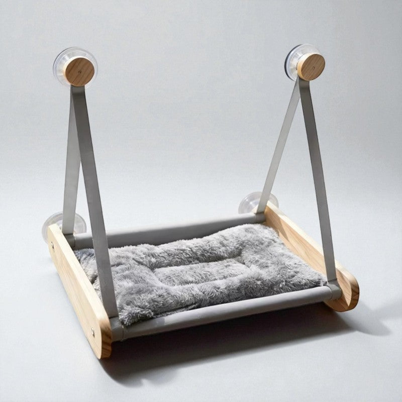 Lit Hamac suspendu en bois et tissu