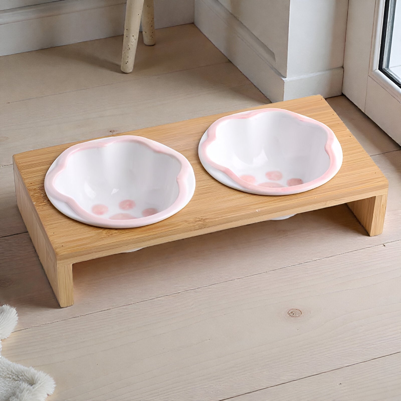 Gamelle en bambou avec empreintes