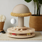 Griffoir champignon avec jouets