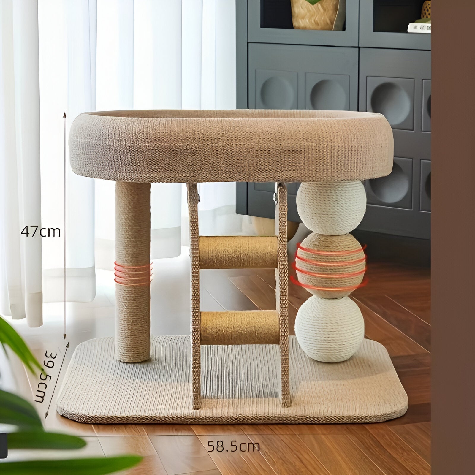 Arbre à chat design en coton