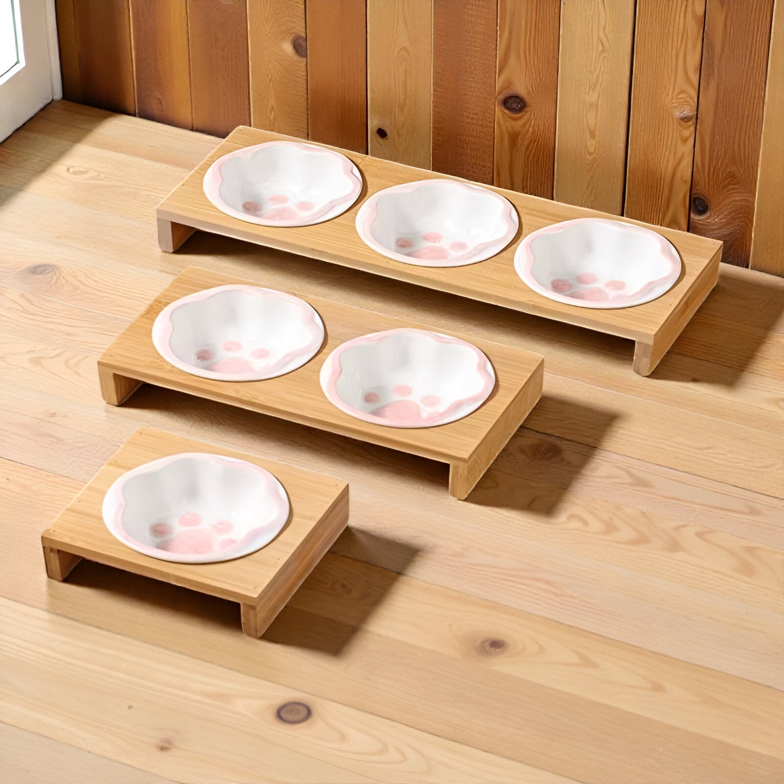 Gamelle en bambou avec empreintes