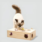 Boîte à jeux en bois naturel