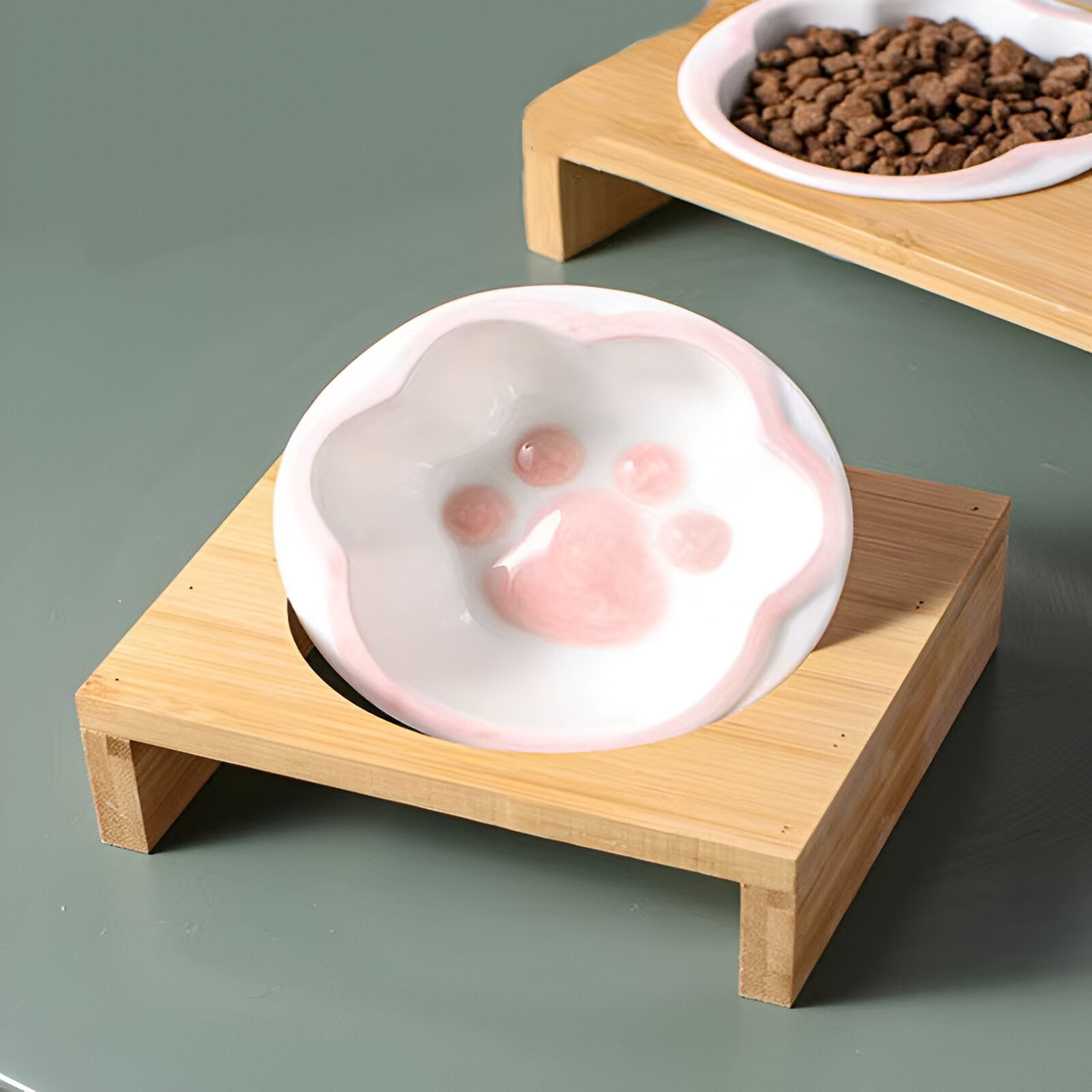 Gamelle en bambou avec empreintes